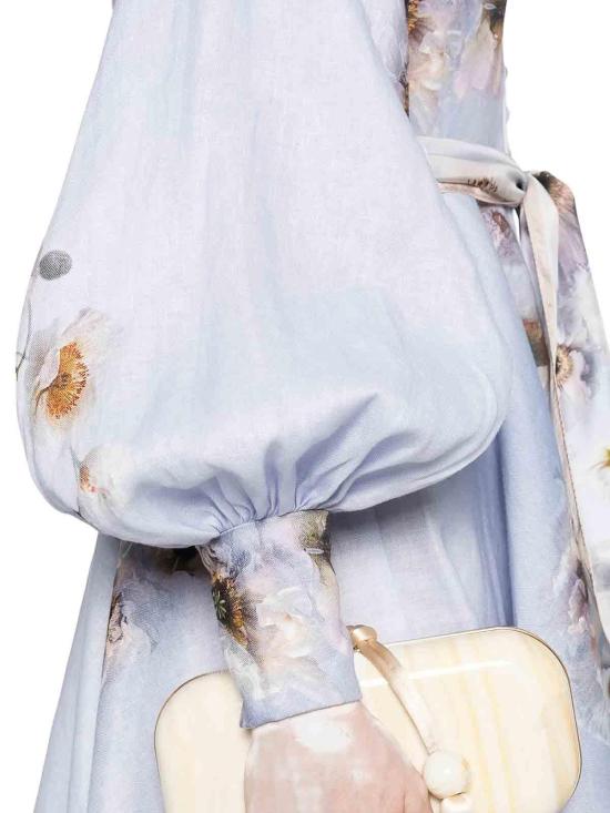 25FW 짐머만 히프노틱 버튼 미니 드레스 3970DF251LILPP White - ZIMMERMANN