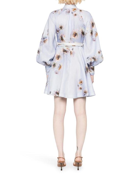 25FW 짐머만 히프노틱 버튼 미니 드레스 3970DF251LILPP White - ZIMMERMANN