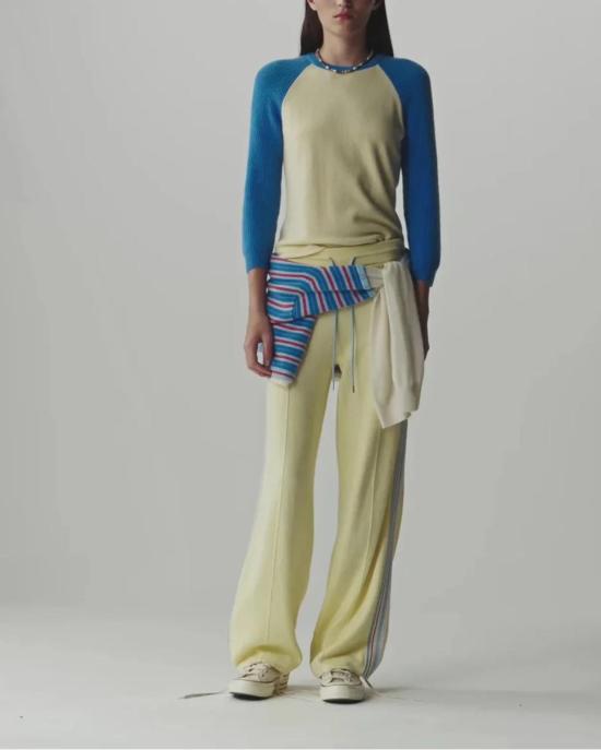  게스트 인 레지던스 스웨터 야구 티셔츠 (블루) - GUEST IN RESIDENCE