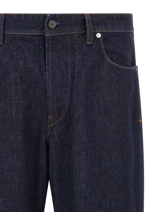  스톤 아일랜드 데님 팬츠 인디고 데님 린스드 진 블루 - STONE ISLAND