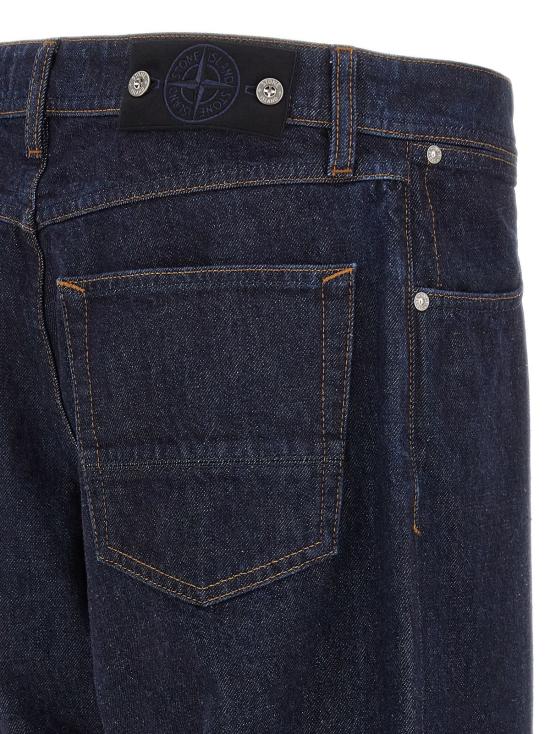  스톤 아일랜드 데님 팬츠 인디고 데님 린스드 진 블루 - STONE ISLAND