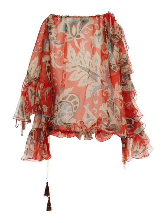  에트로 블라우스 프린트  오렌지 - ETRO