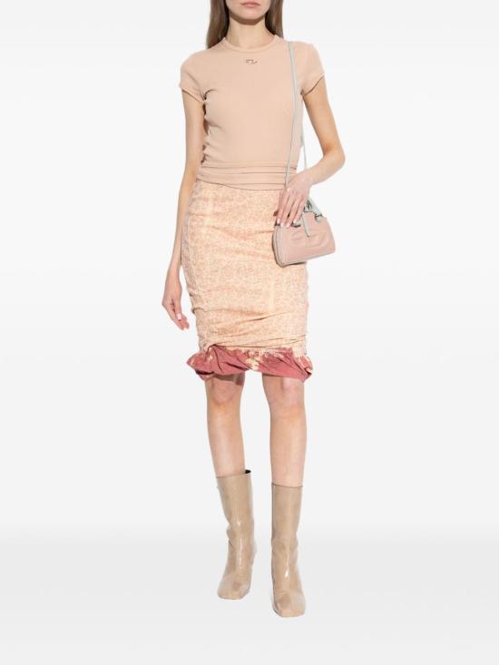 26SS 디젤 O-PALE 플러피 헴 트리티드 더블 레이어 스커트 A22940 0IFBA38WA - DIESEL