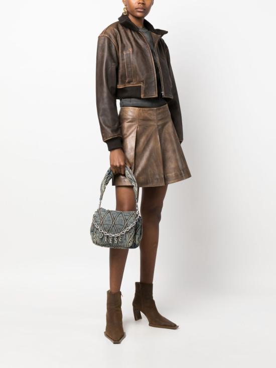 26SS 디젤 참-D 숄더 S - 스몰 핸드백 퀼티드 데님 X09597 P5570HA001 - DIESEL