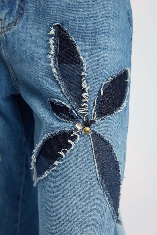  문테 데님 팬츠 비모 와이드 레그 진 - MUNTHE