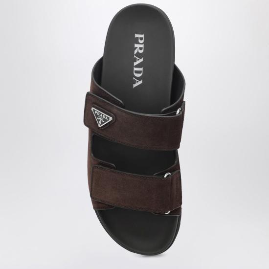  프라다 슈즈 구두 브라운 - PRADA