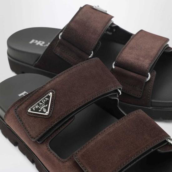  프라다 슈즈 구두 브라운 - PRADA