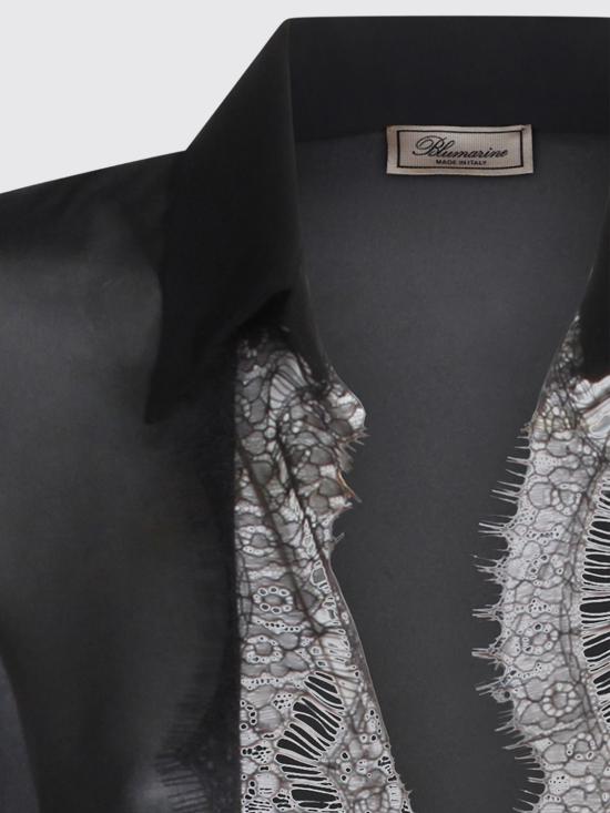 26SS 블루마린 셔츠 2C444A N0990 Black - BLUMARINE