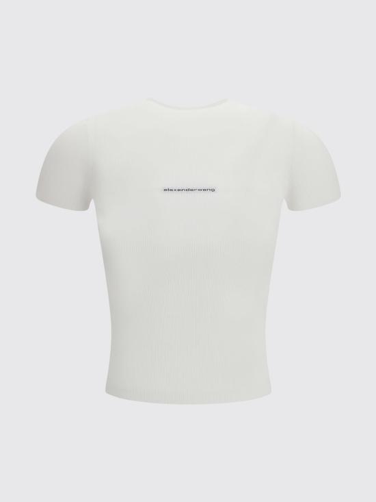 26SS 알렉산더 왕 반팔 티셔츠 1KC2261037 100 White - ALEXANDER WANG