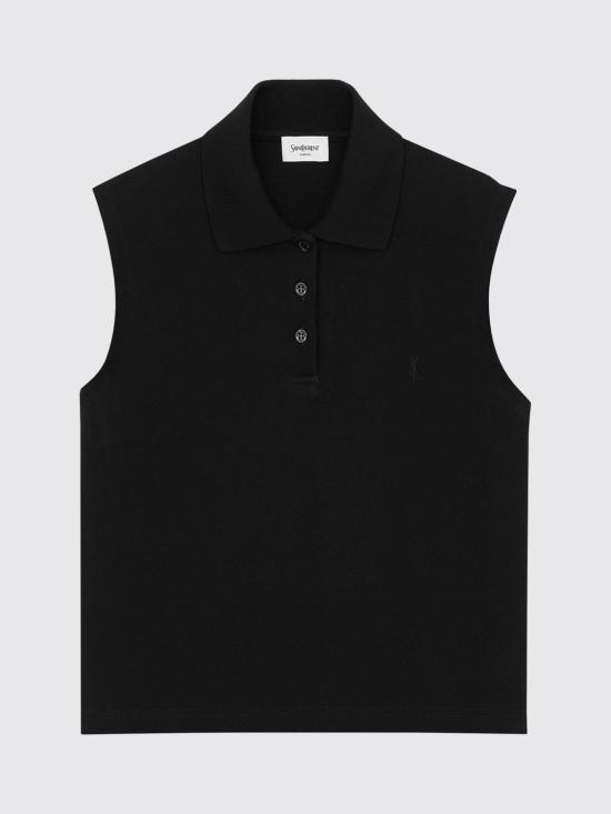 26SS 생로랑 민소매 티셔츠 862601Y37ZE 1000 Black - SAINT LAURENT