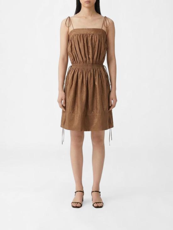 26SS 생로랑 롱 원피스 852694Y3K31 2005 Coffee