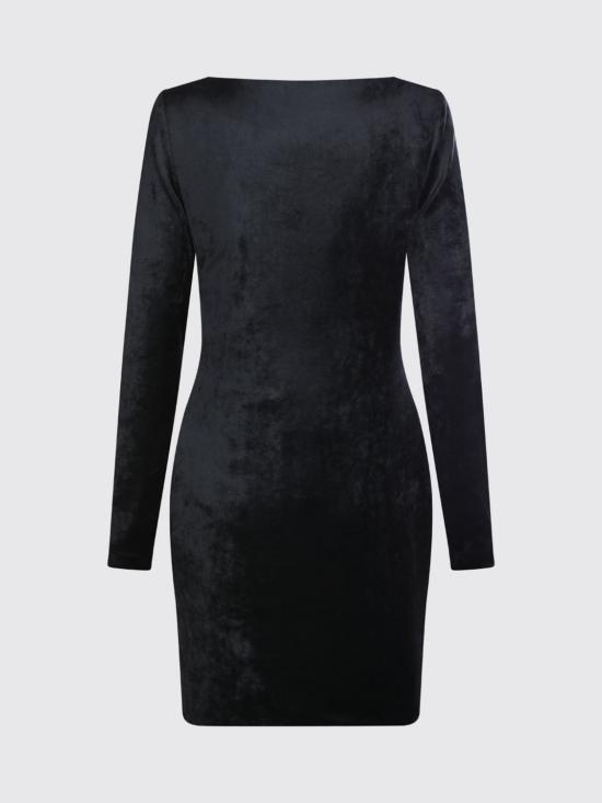 26SS 발렌시아가 스윗하트 드레스 857335TTV07 1000 Black - BALENCIAGA