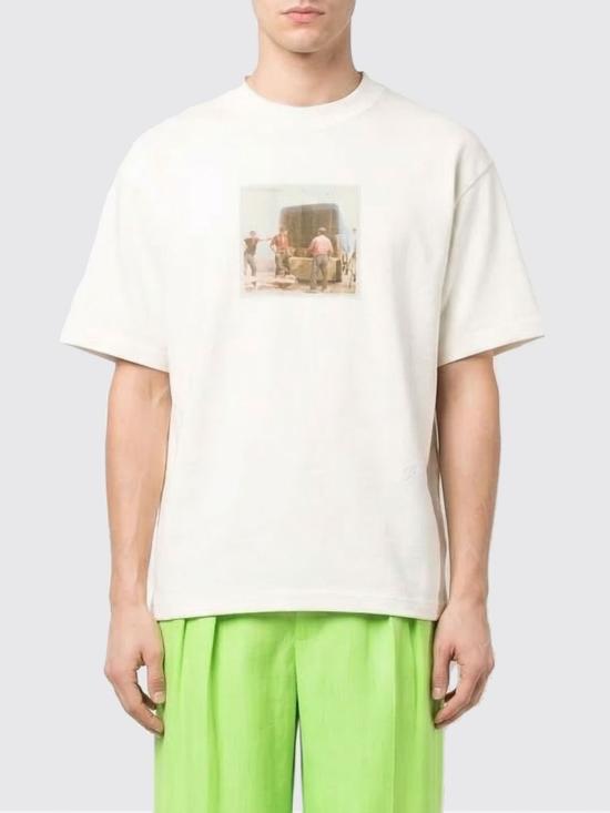 26SS 자크뮈스 반팔 티셔츠 TSM00595AJ00256 1NU White - JACQUEMUS