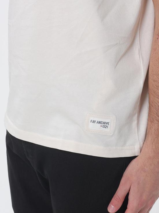 26SS 페이 반팔 티셔츠 MPMB352119TZGD B003 Cream - FAY
