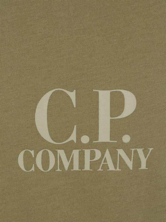 26SS 씨피 컴퍼니 30/1 저지 숏슬리브 로고 티셔츠 20CMTS086A005100W 644 Green - C.P. COMPANY