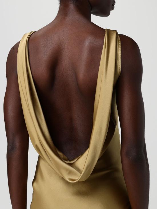 26SS 니나리찌 롱 원피스 26PCRO061SE1415 U6139 Gold - NINA RICCI