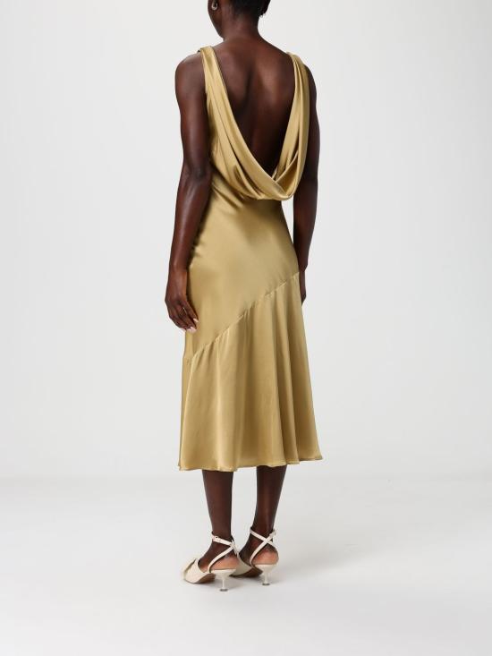 26SS 니나리찌 롱 원피스 26PCRO061SE1415 U6139 Gold - NINA RICCI