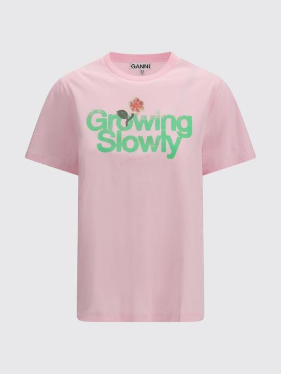 26SS 가니 반팔 티셔츠 A1050191 868 Pink - GANNI