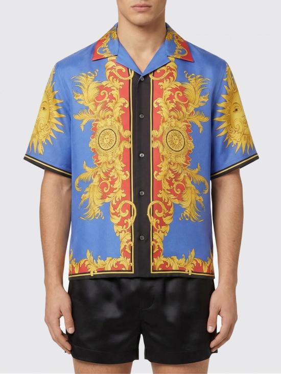 26SS 베르사체 셔츠 10246421A17956 5UG70 Navy - VERSACE