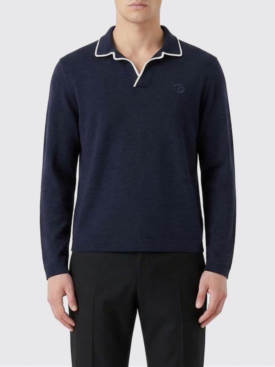 26SS 조르지오 아르마니 스웨터 GM003140AF24710 FB010 Blue - GIORGIO ARMANI