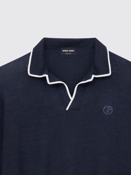 26SS 조르지오 아르마니 스웨터 GM003140AF24710 FB010 Blue - GIORGIO ARMANI