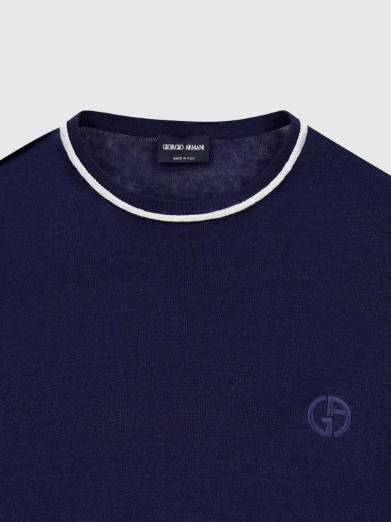 26SS 조르지오 아르마니 스웨터 GM003520AF24710 FB010 Navy - GIORGIO ARMANI