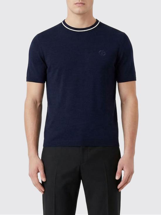 26SS 조르지오 아르마니 스웨터 GM003520AF24710 FB010 Navy - GIORGIO ARMANI