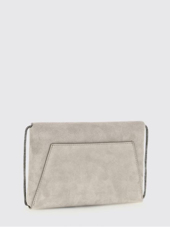 26SS 브루넬로 쿠치넬리 모닐레 장식 BC Duo 파우치 MWDLD2722 C5859 Ice - BRUNELLO CUCINELLI