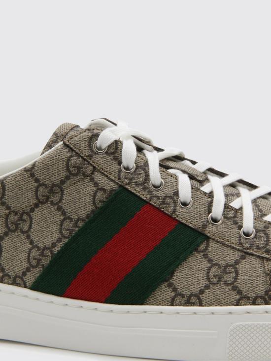 26SS 구찌 에이스 웹 스니커즈 760775FACMZ 9746 Beige - GUCCI