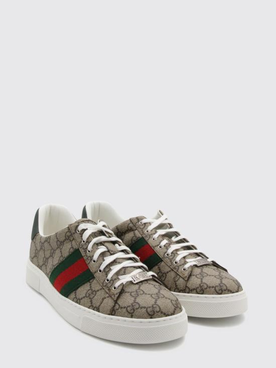 26SS 구찌 에이스 웹 스니커즈 760775FACMZ 9746 Beige - GUCCI