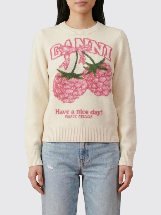 26SS 가니 스웨터 A1070275 135 White