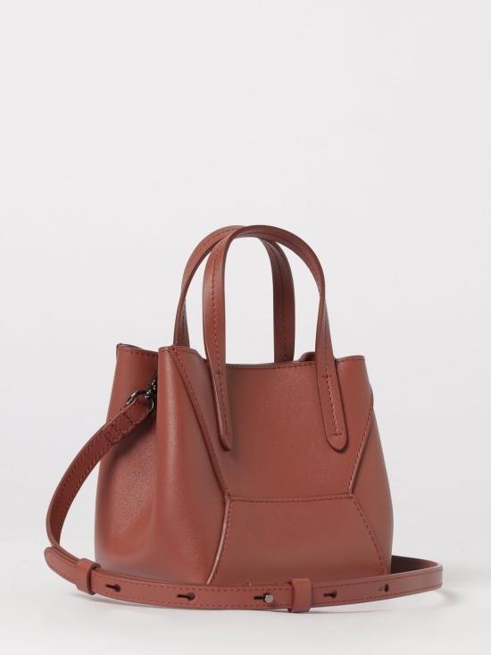26SS 브루넬로 쿠치넬리 카프스킨 BC Duo 미니 백 모닐레 장식 MBXAD2675 C4182 Red - BRUNELLO CUCINELLI