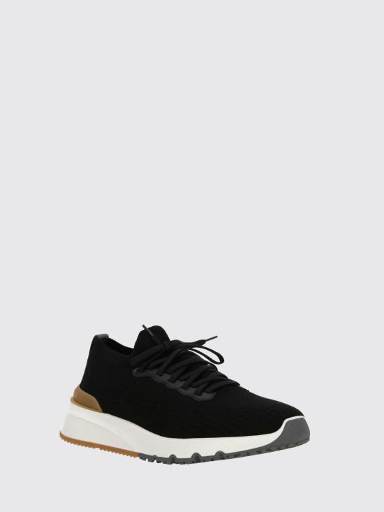 26SS 브루넬로 쿠치넬리 스니커즈 MZUPMB0252 CIK10 Black - BRUNELLO CUCINELLI