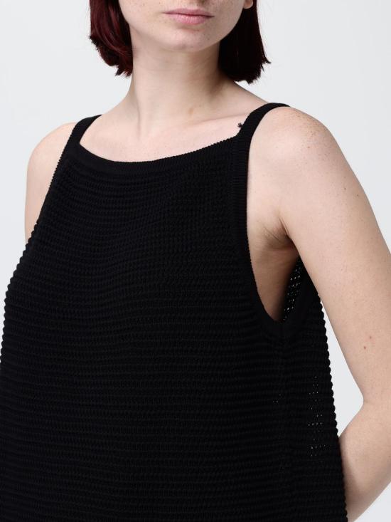 26SS 자노네 민소매 티셔츠 855018ZA484 Z0015 Black - ZANONE