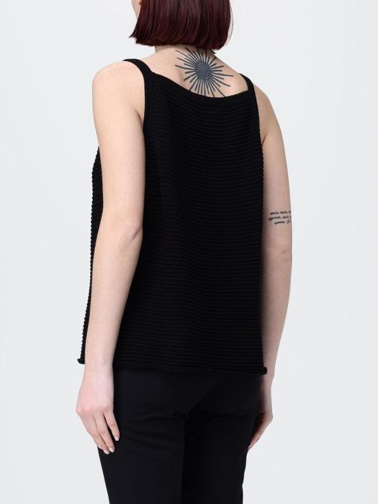 26SS 자노네 민소매 티셔츠 855018ZA484 Z0015 Black - ZANONE