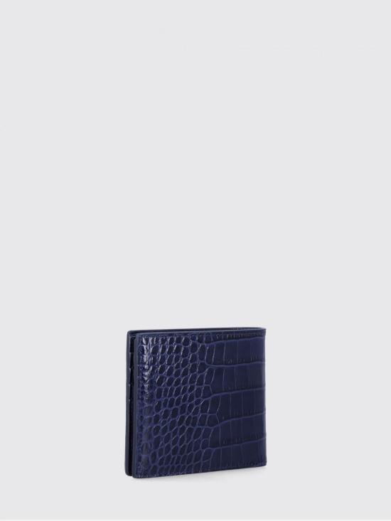 26SS 톰포드 크로커다일 프린트 레더 반지갑 Y0410LCL439S UDJ Blue - TOMFORD
