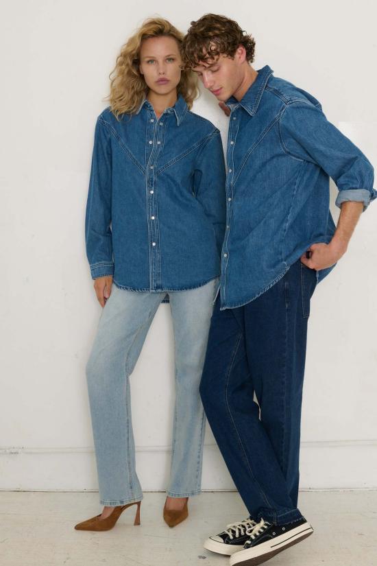  TT Studios 데님 셔츠 Tt 스튜디오 어셔 셔츠 메인 스트리트 - TT STUDIOS