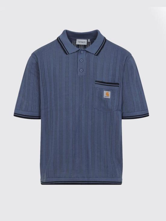 26SS 칼하트 WIP 숏슬리브 램지 폴로 티셔츠 I036168 3QHXX Blue - CARHARTT WIP