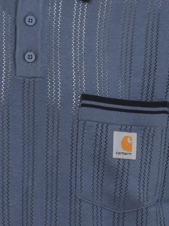 26SS 칼하트 WIP 숏슬리브 램지 폴로 티셔츠 I036168 3QHXX Blue - CARHARTT WIP