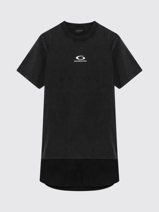 26SS 발렌시아가 롱 원피스 858621TTVU2 9374 Black - BALENCIAGA