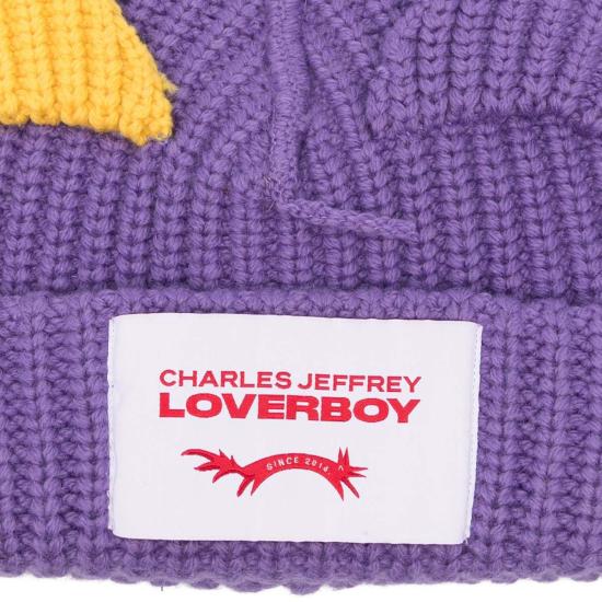  찰스 제프리 러버보이 모자 청키 이어스 비니 퍼플 - CHARLES JEFFREY LOVERBOY