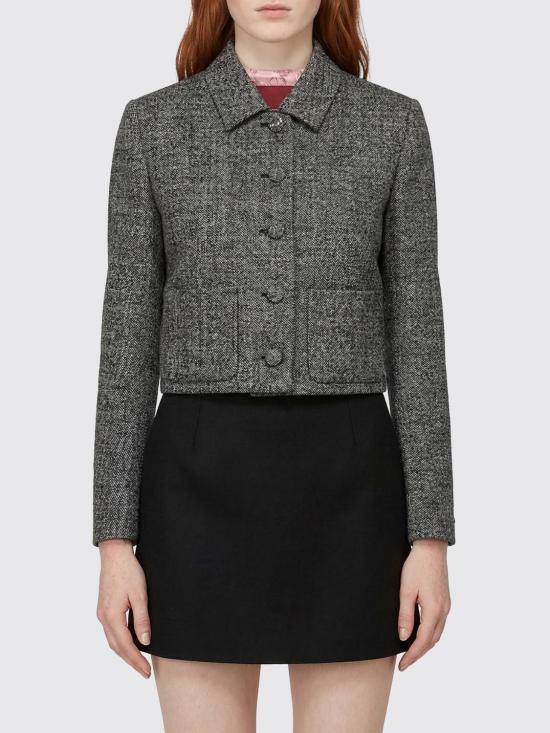 26SS 구찌 울 그리자유 재킷 846385ZATWE 1070 Grey