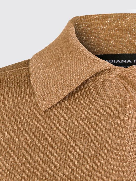 26SS 파비아나 필리피 폴로 티셔츠 MAD276F492M109 1275 Brown - FABIANA FILIPPI