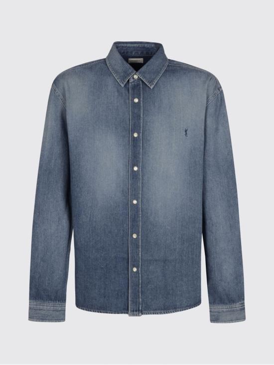 26SS 생로랑 셔츠 862246Y29YA 4428 Blue - SAINT LAURENT