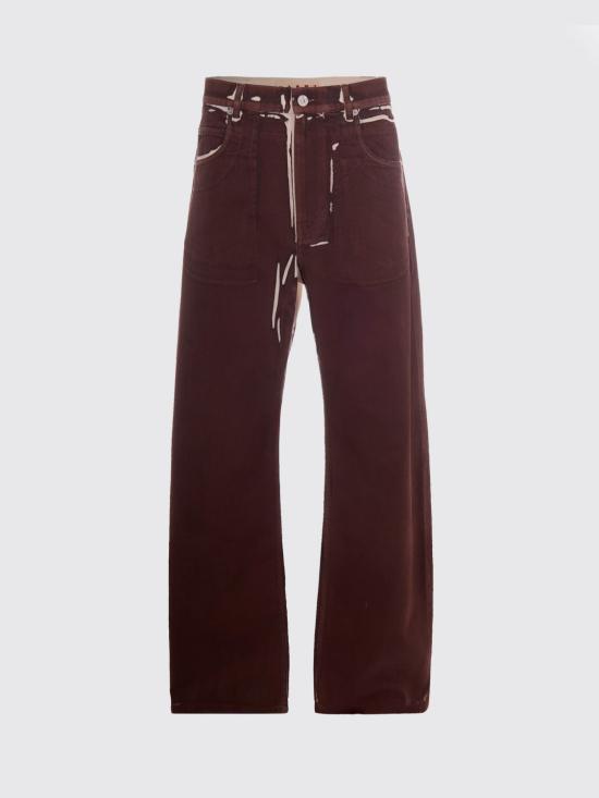 26SS 마르니 팬츠 PUJU0320A1USCY64 PRM37 Brown - MARNI