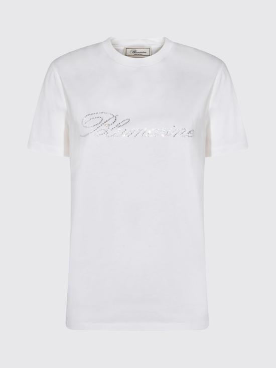 26SS 블루마린 반팔 티셔츠 2T130A C9916 Natural - BLUMARINE