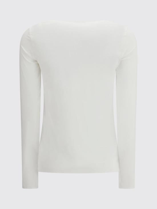 26SS 월포드 긴팔 티셔츠 53336 1300 White - WOLFORD