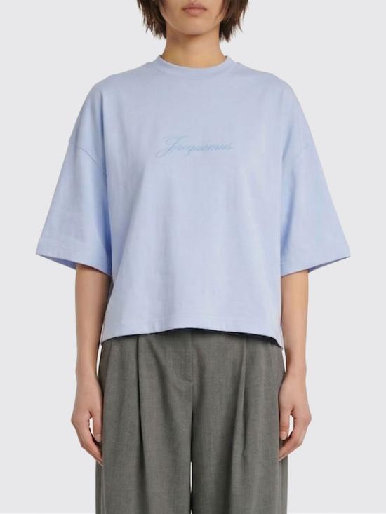 26SS 자크뮈스 반팔 티셔츠 TSW00590AJ00045 330 Blue - JACQUEMUS