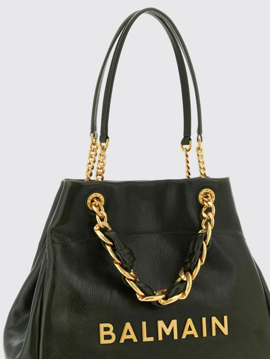 26SS 발망 토트백 GN0FF827LDAX 7AS Green - BALMAIN