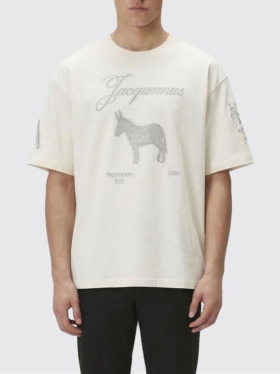 26SS 자크뮈스 반팔 티셔츠 TSM00625AJ00266 1NW Ivory - JACQUEMUS